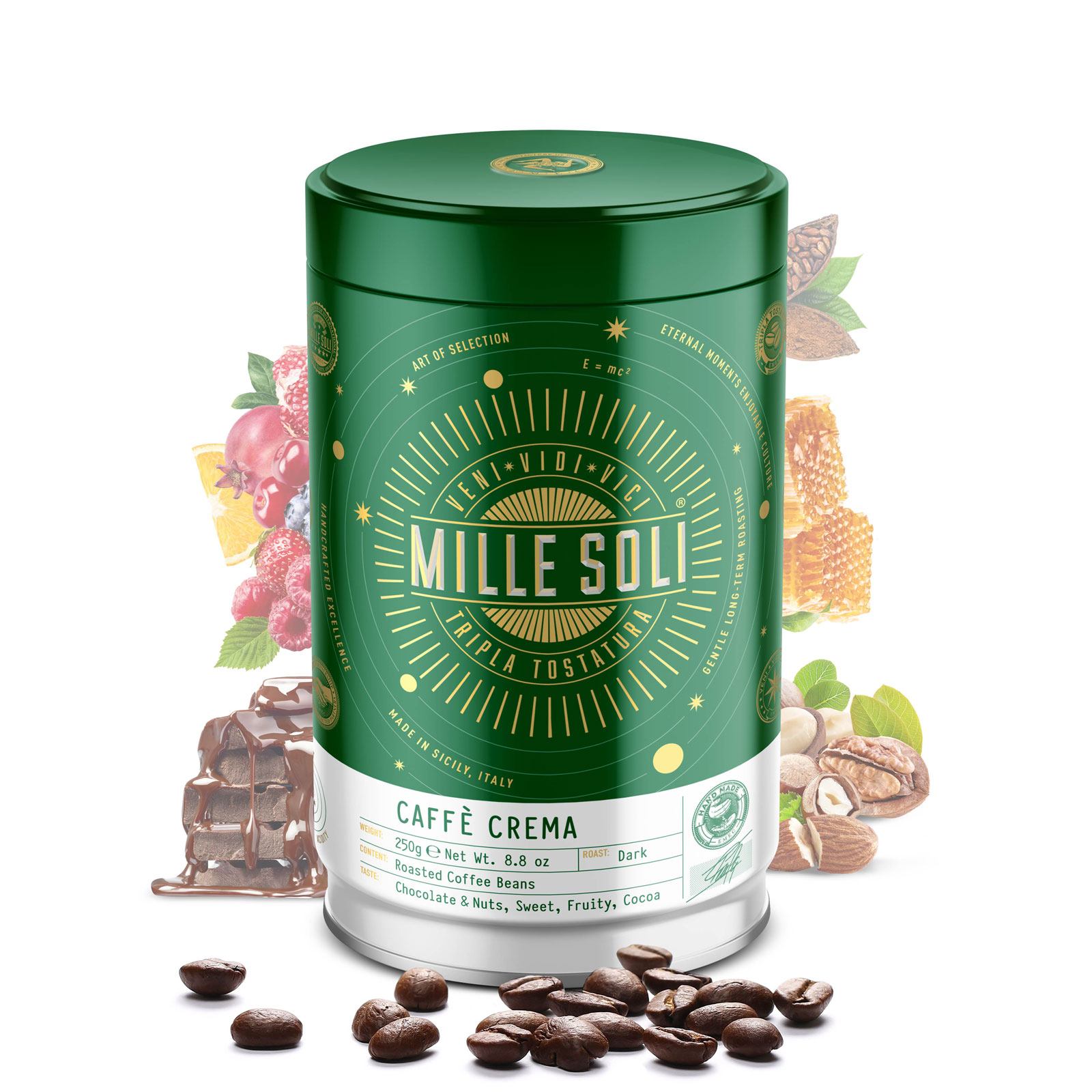MILLE SOLI - Caffè Crema - 250g - Bohnen