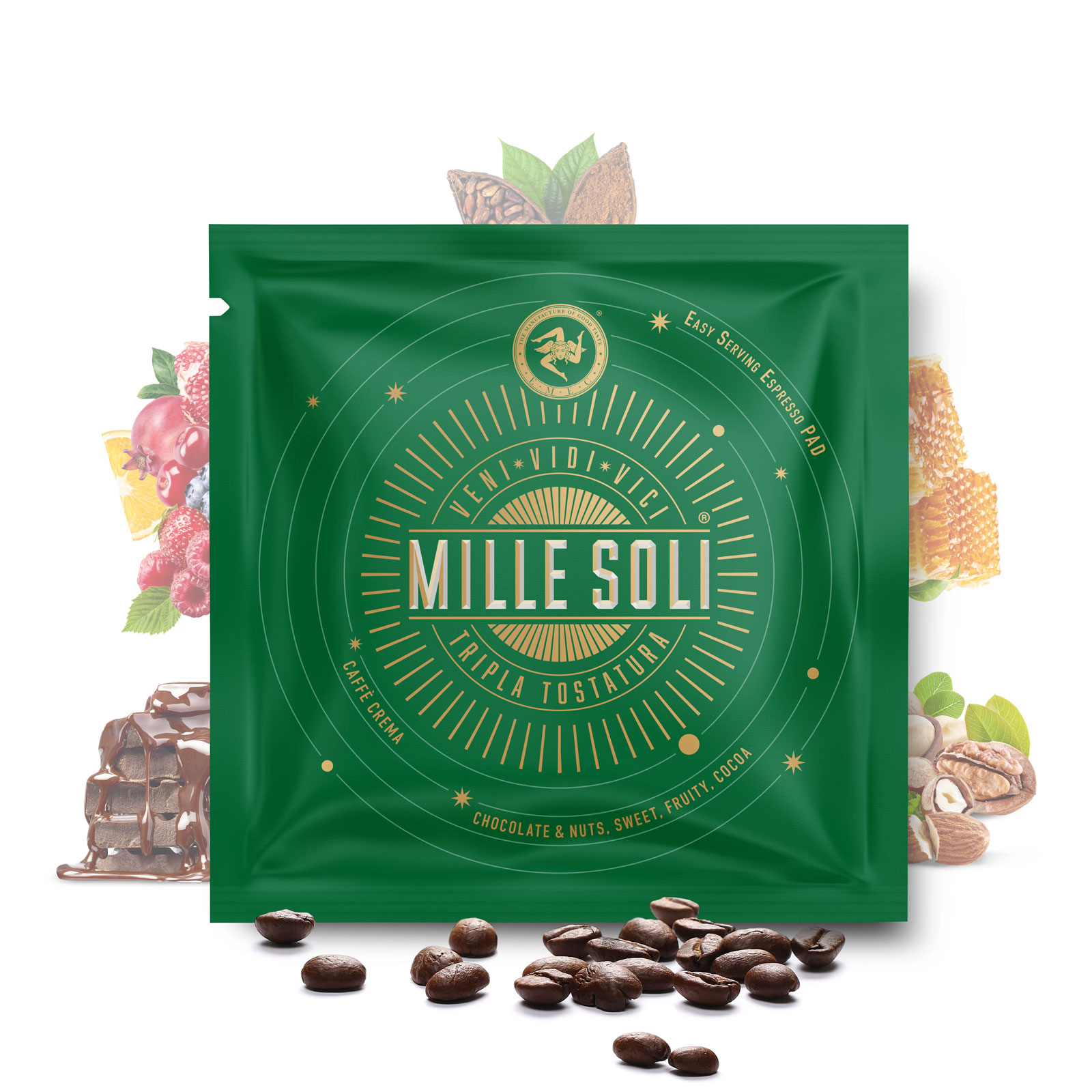 MILLE SOLI - Caffè Crema - E.S.E Pads LUNGO