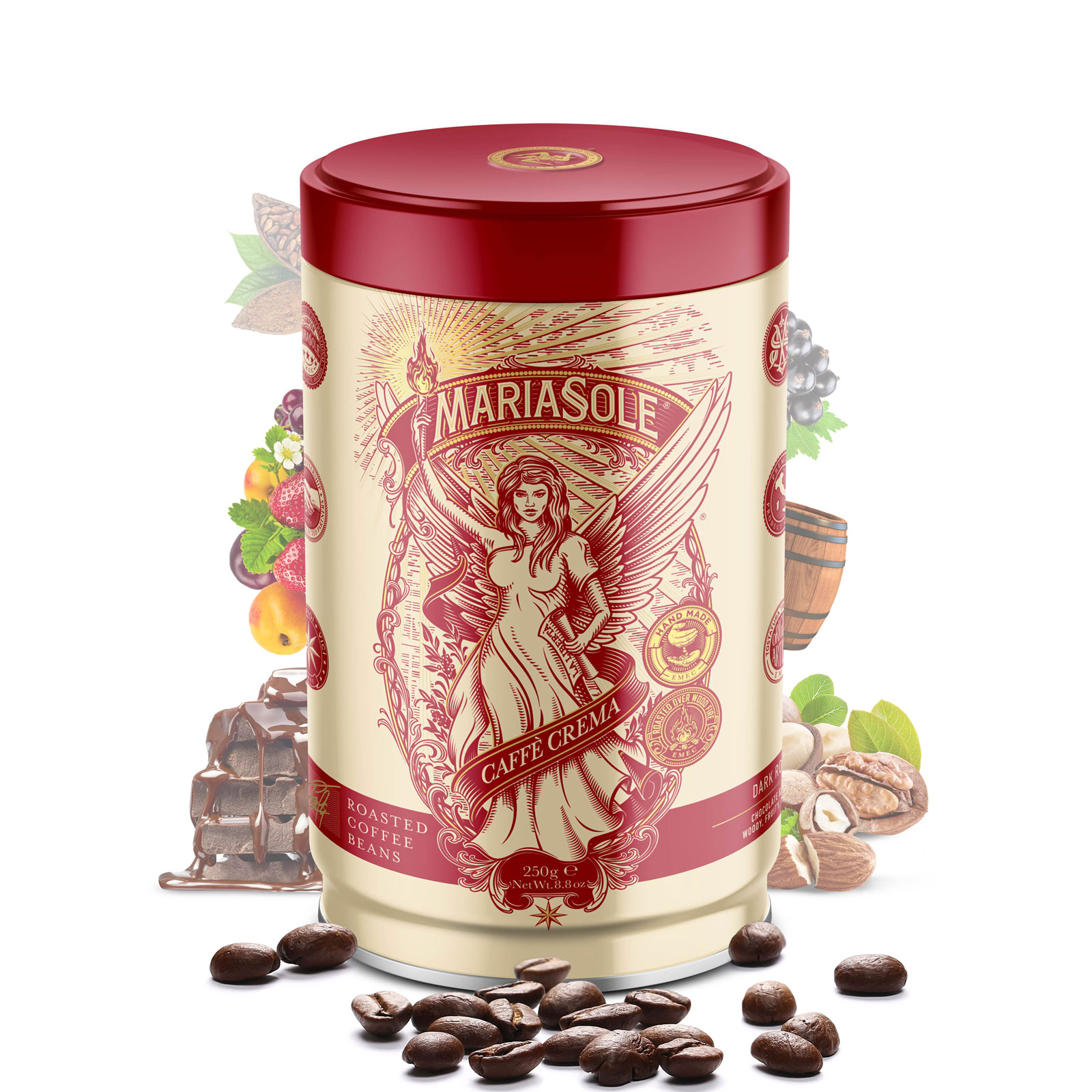 MARIASOLE - Caffè  Crema - 250g - Bohnen