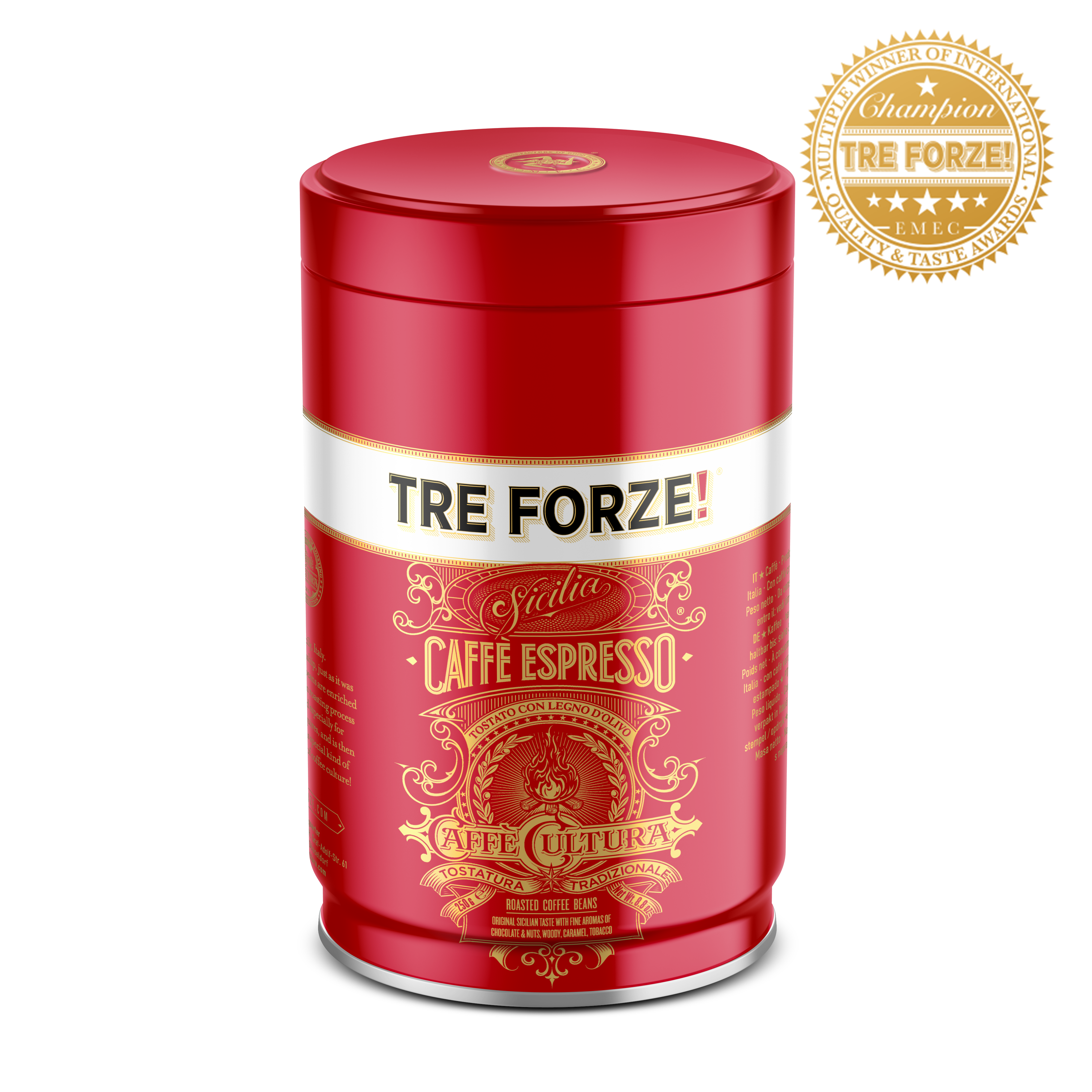 TRE FORZE! - Caffè Espresso - 250g - Beans - Bottle