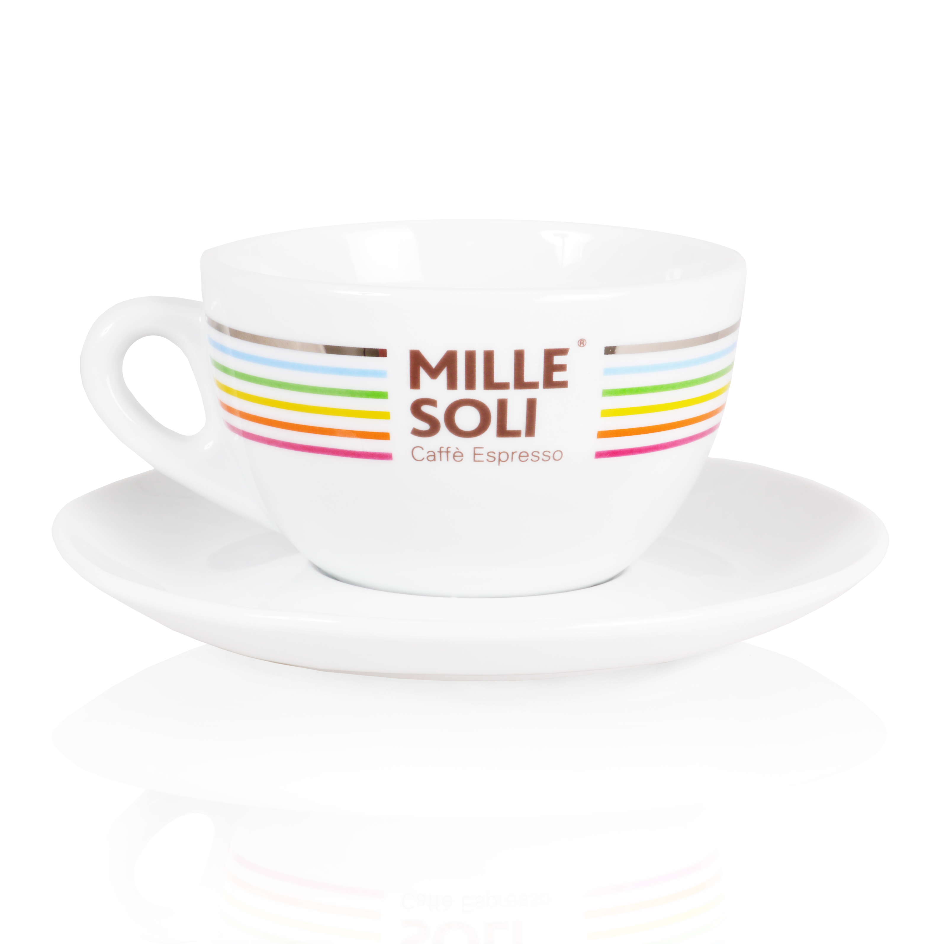 MARIASOLE & MILLE SOLI Milchkaffee Tasse / Untertasse  
