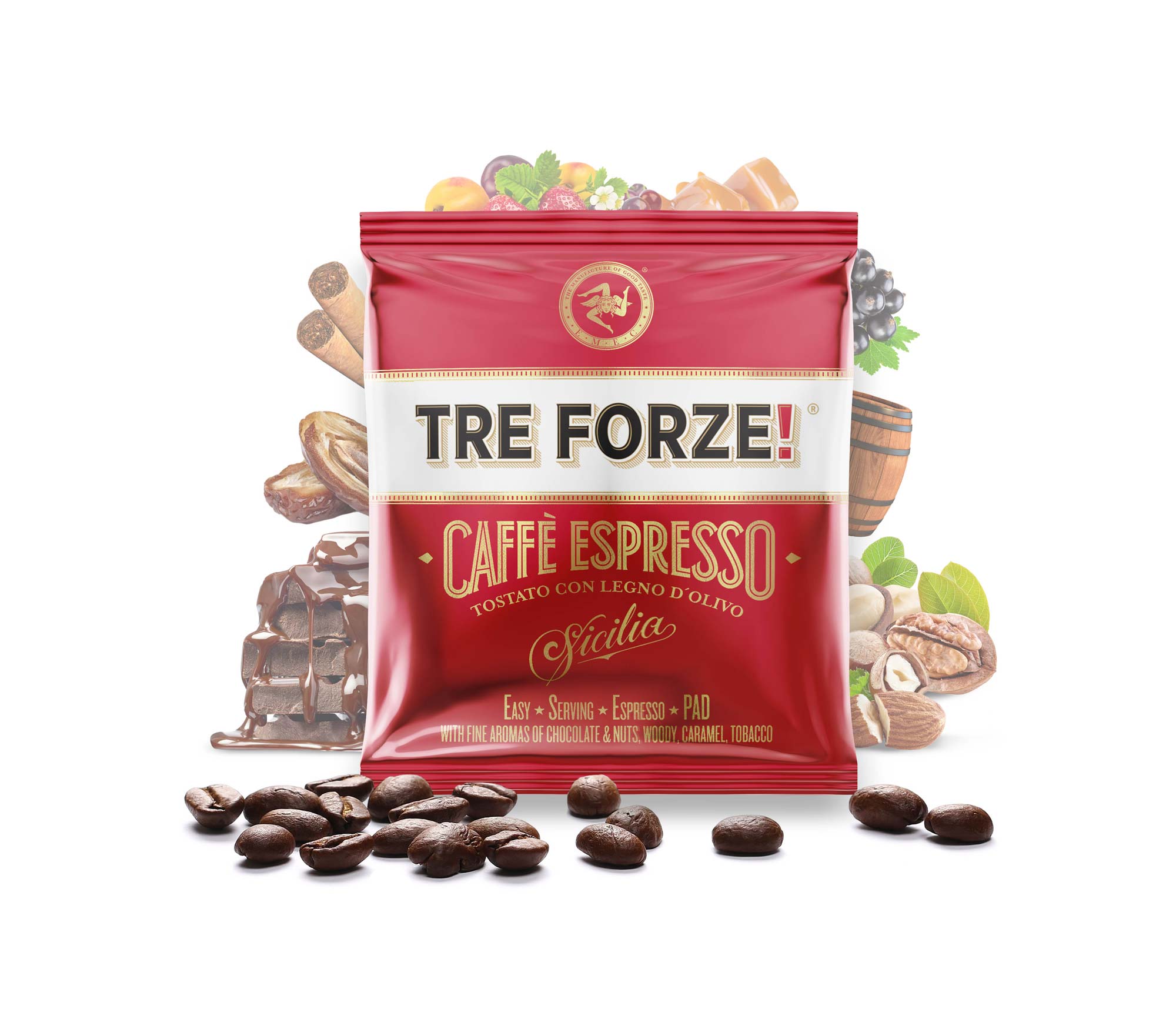 TRE FORZE! - Caffè Espresso - E.S.E Pads