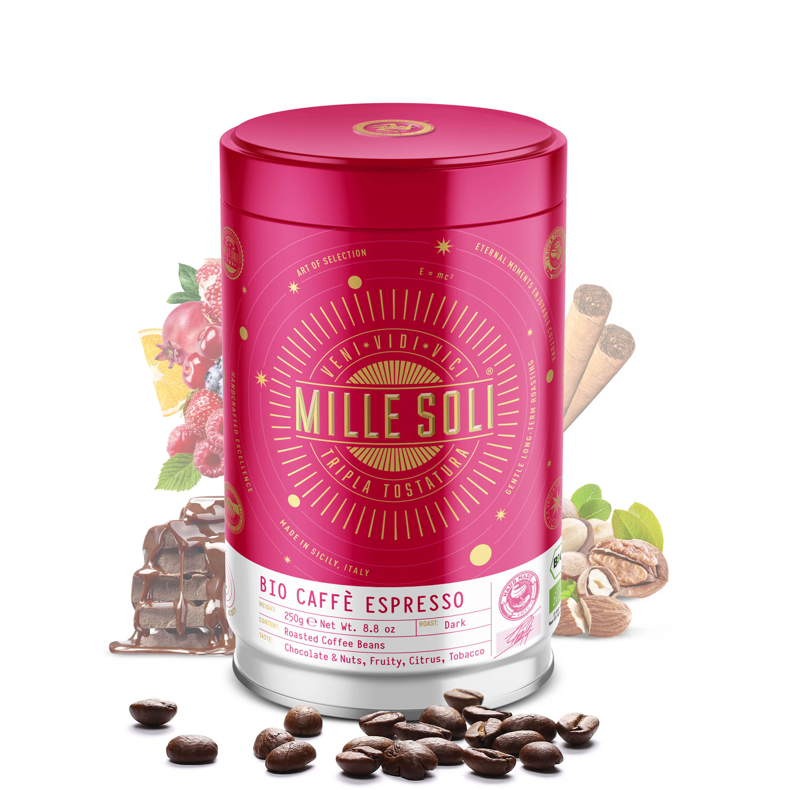 MILLE SOLI - ORGANIC Caffè Espresso - 250g - Beans