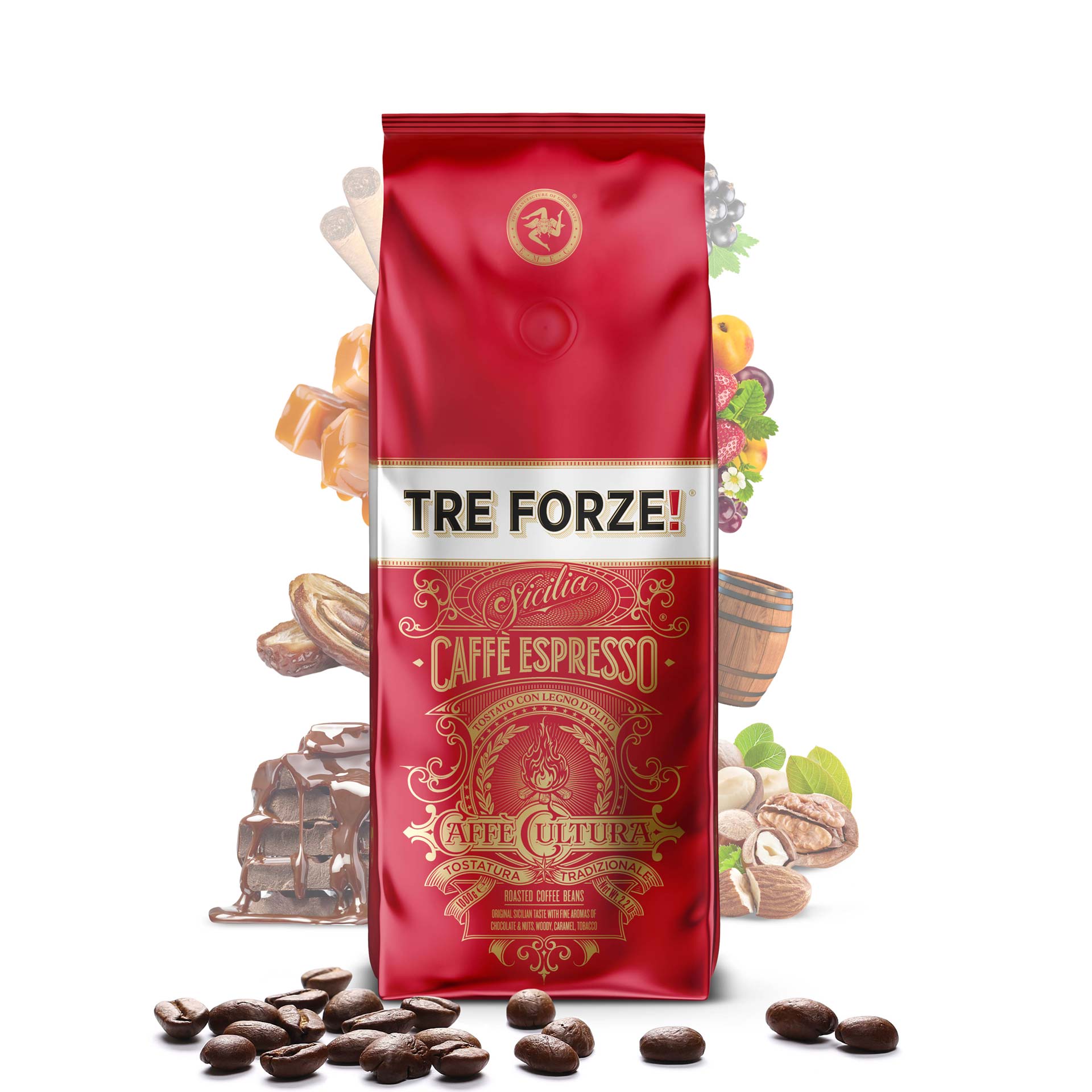TRE FORZE! - Caffè Espresso - 1000g Bohnen